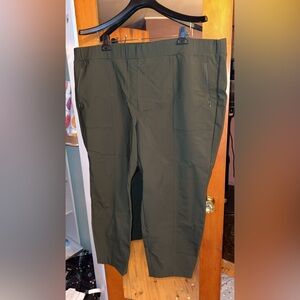 Lane Bryant Women's Dark Green Ankle Pants